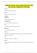 DINFOS WEEK 3 EXAM QUESTIONS WITH DETAILED VERIFIED ANSWERS