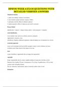 DINFOS WEEK 6 EXAM QUESTIONS WITH DETAILED VERIFIED ANSWERS