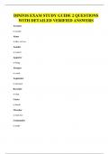 DINFOS EXAM STUDY GUIDE 2 QUESTIONS WITH DETAILED VERIFIED ANSWERS