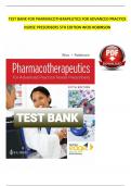 Test Bank for Pharmacotherapeutics for Advanced Practice Nurse Prescribers Fifth Edition by Teri Moser Woo & Marylou V&period; Robinson
