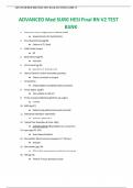 ADVANCED Med SURG HESI Final RN V2 TEST BANK