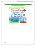 Test Bank For Polit & Beck Canadian Essentials of Nursing Research 4th Edition by Kevin Woo &vert; ISBN 9781496301468 &vert;ALL Chapter &lpar; 1-18&rpar; &vert; Expert Verified Answers &vert;Grade A&plus;