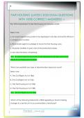 FAIR HOUSING &lpar;LATEST&rpar; 2025 EXAM QUESTIONS  WITH 100&percnt; CORRECT ANSWERS&excl;&excl; 