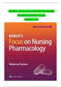 Focus On Nursing Pharmacology 9th Edition Karch TEST BANK &vert; 9781975180409 &vert; All Chapters Included