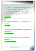 Fauber Chapter 2 Questions with   Correct Answers  for Specific Exam  Mail supergrades12&commat;gmail&period;com