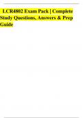 LCR4802 Exam Pack &vert; Complete Study Questions&comma; Answers & Prep Guide