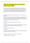 CSE 463 Final Question and answers 100&percnt; correct 2025