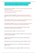 Exam 2 Advanced Health Assessment Test BEST  QUESTIONS AND ANSWERS 100&percnt; CORRECT 