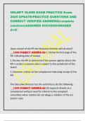 OKLMFT OLERE EXAM PRACTICE Exam  2025 UPDATE&sol;PRACTICE QUESTIONS AND  CORRECT VERIFIED ANSWERS&lpar;complete  solutions&rpar;ASSURED SUCCESS&sol;GRADED  A&plus;&excl;&excl;&excl;