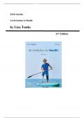 Test Bank for An Invitation to Health &lpar;21st Edition&comma; by Lisa Tunks&rpar; Chapter 1 to 17