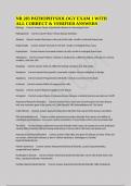 NR 283 PATHOPHYSIOLOGY EXAM 1 WITH ALL CORRECT & VERIFIED ANSWERS 