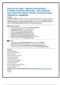 NYSTCE CST &lpar;060&rpar; &ndash; SPECIAL EDUCATION & STUDENT SUPPORT SERVICES &ndash; 2025 UPDATED TEST PREP WITH MOST TESTED 130 QUESTIONS & VERIFIED A&plus; ANSWERS