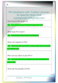 FFA Questions with  Correct Answers   for Specific Exam Mail  supergrades12&commat;gmail&period;com