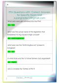FFA Questions with  Correct Answers   for Specific Exam Mail  supergrades12&commat;gmail&period;com