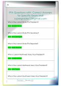 FFA Questions with  Correct Answers   for Specific Exam Mail  supergrades12&commat;gmail&period;com