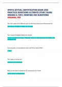 OPOTA STATE ACTUAL CERTIFICATION EXAM 2025  PRACTICE QUESTIONS ULTIMATE STUDY GUIDE  GRADED A &lpar;100&percnt; VERIFIED&rpar; 400 QUESTIONS  ORIGINAL PDF