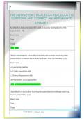 FIRE INSTRUCTOR 3 FINAL EXAM REAL EXAM 150  QUESTIONS AND CORRECT ANSWERS&sol;NEWEST  UPDATE