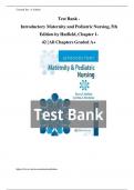 Test Bank - Introductory Maternity and Pediatric Nursing&comma; 5th Edition &lpar;Hatfield&comma; 2022&rpar;&comma; Chapter 1-42 &vert; All Chapters with Rationals