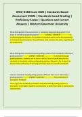 WGU D184 Exam 2025 &vert; Standards-Based Assessment EXAM &vert; Standards-based Grading &vert; Proficiency Scales &vert; Questions and Correct Answers &vert; Western Governors University