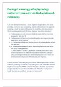 Portage Learning pathophysiology midterm Exam with verified solutions & rationales 
