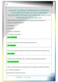 HAZMAT MATERIALS OPERATIONS CORE TEST  112 QUESTIONS WITH ACTUAL ANSWERS  2025&sol;NEWEST UPDATE for a Specific Exam Mail  supergrades12&commat;gmail&period;com