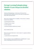 PORTAGE LEARNING PATHOPHYSIOLOGY EXAMS MODULES 1-10 &comma;MIDTERM & FINAL EXAM &vert; ALL EXAMS WITH ACCURATE SOLUTIONS &vert; GUARANTEED VALUE PACK  &vert; A&plus; GRADED EXAMS &vert; 100&percnt; PASS&excl;&excl;&excl;