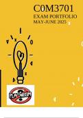 COM3701 May June- Final Exam  2025