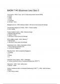 BADM 7140 &lpar;Business Law&rpar; Quiz 2 questions and answers &colon; &lbrace;LATEST 2025&sol; 2026 UPDATE&rcub; COMPLETE REAL AND AUTHENTIC EXAM &lbrace;100&percnt; CORRECT&rcub; RATED A&plus;&excl;&excl;&excl;&excl;