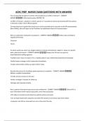 ACHC  BUNDLED EXAM QUESTIONS AND CORRECT ANSWERS