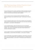 RN Pharmacology Online Practice Exam With 100&percnt; Correct Answers
