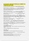 SCCM QUIZ 1 REVIEW WITH ALL CORRECT & VERIFIED ANSWERS 