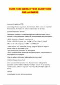 NURS 1230 WEEK 8 TEST QUESTIONS AND ANSWERS