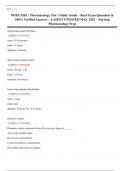 NURS 3205 &ndash; Pharmacology Test 1 Study Guide &ndash; Real Exam Questions & 100&percnt; Verified Answers &ndash; LATEST UPDATED MAY 2025 &ndash; Nursing Pharmacology Prep