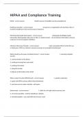 HIPAA and Compliance Training Proctored Exam Complete Questions And 100&percnt; Verified Answers&period;