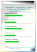iab Formulas Questions with  Correct  Answers  for Specific Exam Mail  supergrades12&commat;gmail&period;com