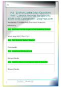 IAB - Digital Media Sales Questions  with  Correct Answers  for Specific  Exam Mail supergrades12&commat;gmail&period;com