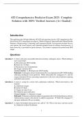 ATI Comprehensive Predictor Exam 2025&colon; Complete Solution with 100&percnt; Verified Answers &lpar;A&plus; Graded&rpar;