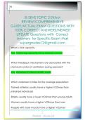 IB SEHS TOPIC 2 EXAM  REVIEW&sol;COMPREHENSIVE  GUIDE&sol;ACTUAL EXAM QUESTIONS WITH  100&percnt; CORRECT ANSWERS&sol;NEWEST  UPDATE Questions with  Correct  Answers  for Specific Exam Mail  supergrades12&commat;gmail&period;com