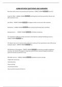 AONN REVIEW QUESTIONS AND ANSWERS