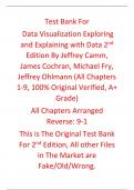 Test Bank for Data Visualization Exploring and Explaining with Data 2nd Edition By Jeffrey Camm&comma; James Cochran&comma; Michael Fry&comma; Jeffrey Ohlmann