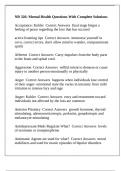 NR326&sol; NR 326 Chamberlain College Of Nursing -NR 326&colon; Mental Health Questions With Complete Solutions