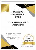 DVA1502 EXAM PACK 2025 - DETAILED QUESTIONS AND ANSWERS 
