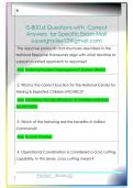 IS-800&period;d Questions with  Correct  Answers  for Specific Exam Mail  supergrades12&commat;gmail&period;com