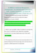 IS-0800&period;d&colon; National Response  Framework&comma; An Introduction Questions  with  Correct Answers  for Specific  Exam Mail supergrades12&commat;gmail&period;com