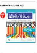 Workbook & Answer Keys &ndash; Statistics for Nursing Research&colon; Evidence-Based Practice &lpar;4th Edition&rpar; by Susan Grove &ndash; Complete Student Companion
