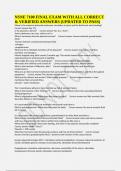 NSNE 7100 FINAL EXAM WITH ALL CORRECT & VERIFIED ANSWERS &lpar;UPDATED TO PASS&rpar;