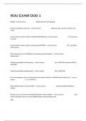 ROU EXAM OOD 1 Verified Practice Questions And 100&percnt; Correct Answers&period;