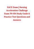 NACE Exam &vert; Nursing Acceleration Challenge Exam PN-RN Study Guide & Practice Test