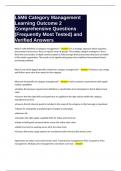 L5M6 Category Management Learning Outcome 2 Comprehensive Questions &lpar;Frequently Most Tested&rpar; and Verified Answers