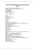 ATI PN Comprehensive Predictor Exam 9 with complete questions and answers &lpar; verified answers &rpar;